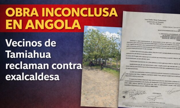 Vecinos de colonia Angola exigen reparación de “obra inconclusa” atribuida a administración anterior en Tamiahua