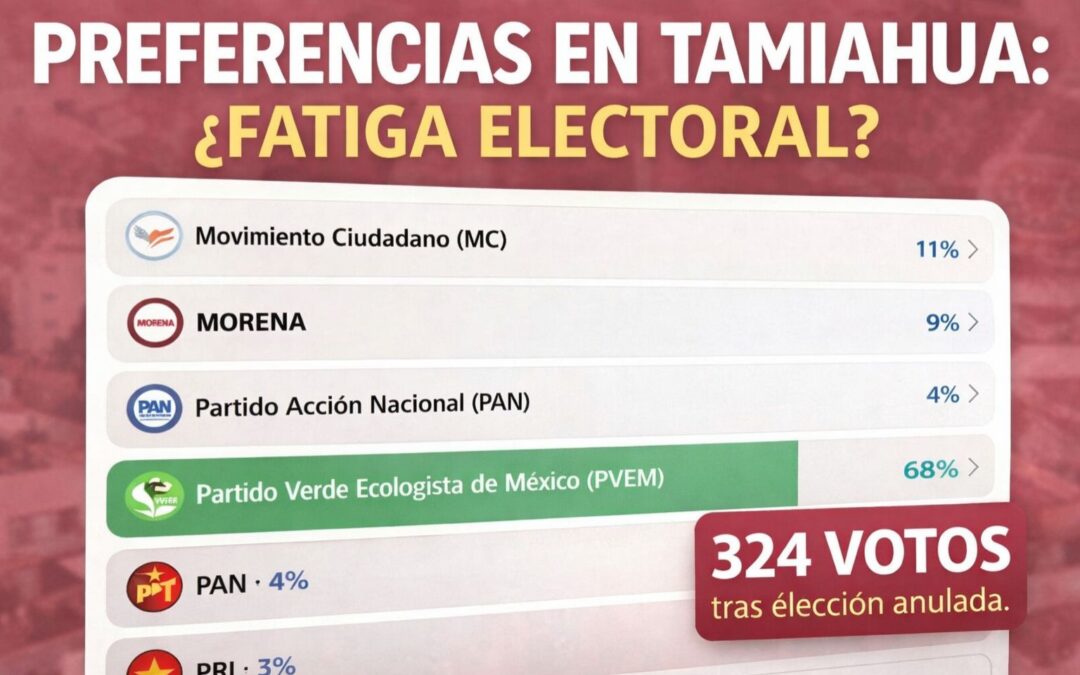 Encuesta digital en Tamiahua: participación moderada y posible hartazgo