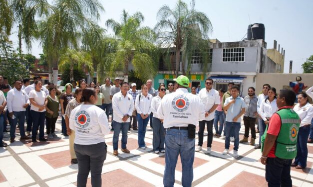 PARTICIPA TAMIAHUA CON ÉXITO EN EL PRIMER SIMULACRO NACIONAL 2026