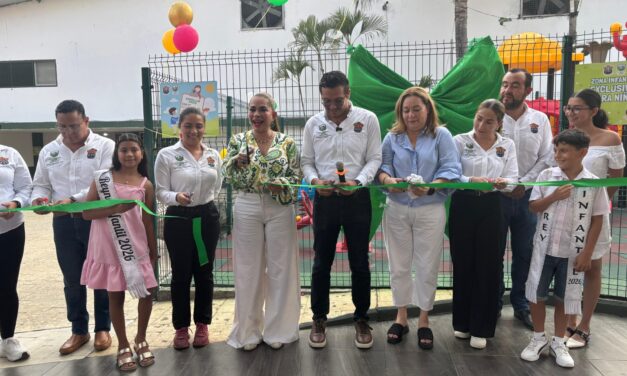 CON GRAN FESTIVAL Y ALEGRÍA FAMILIAR QUEDÓ INAUGURADA EL ÁREA INFANTIL EN EL PARQUE BENITO JUÁREZ