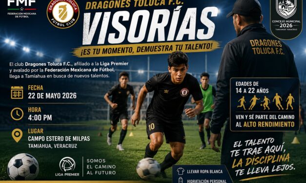 ¡Tamiahua se pone los tachones! Dragones Toluca viene a cazar talento